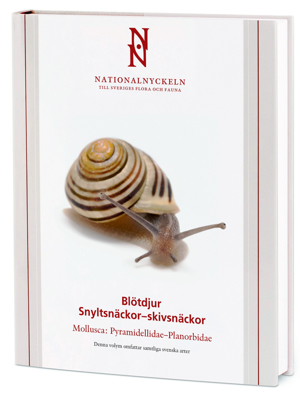 Bokomslag med brunaktig snäcka mot vit bakgrund och titel i röd text.